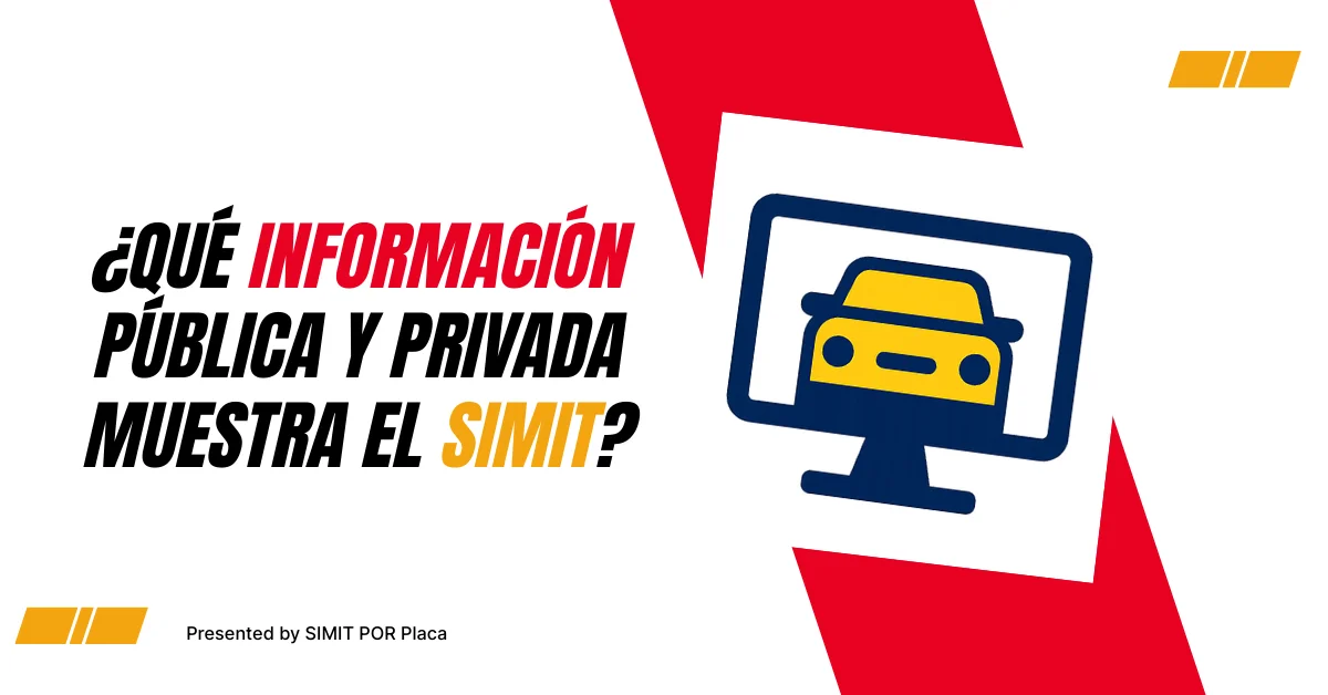 ¿Qué Información Pública y Privada muestra el SIMIT? ¿Qué Información Pública y Privada muestra el SIMIT?